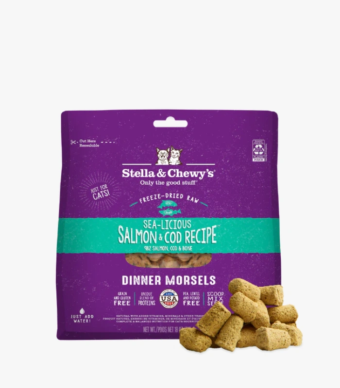Stella & Chewy's凍乾生肉貓糧 · 三文魚鱈魚配方 1 Stella & Chewy's凍乾生肉貓糧 · 三文魚鱈魚配方 1