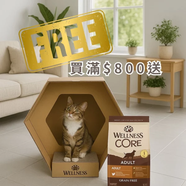 ( 贈品 – 限購1個 ) Wellness Core蜂巢貓屋 1